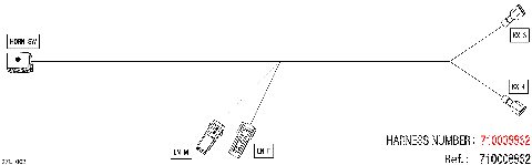 08- Electric - Horn Wiring Harness - 710008862