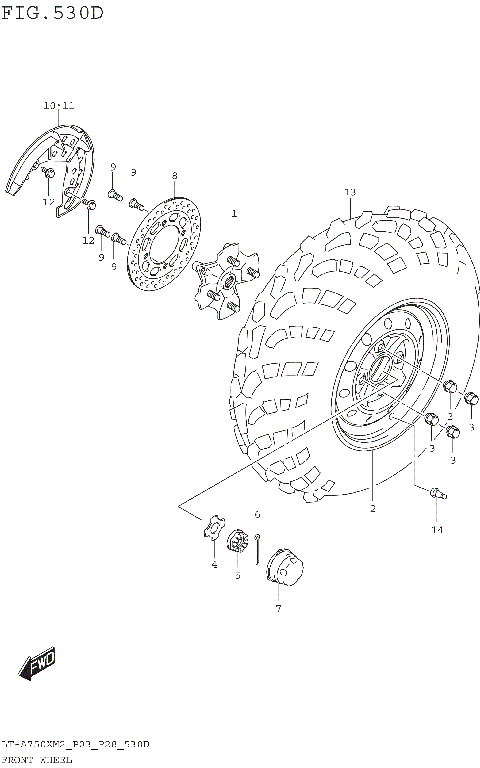 FRONT WHEEL (LT-A750XPM2 P03)