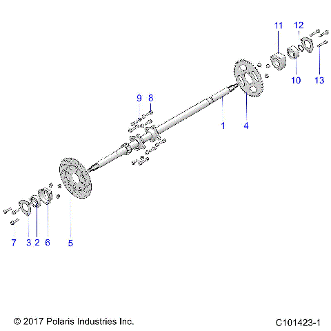 SUSPENSION, REAR AXLE - A19HAA15N7 (101423-1)