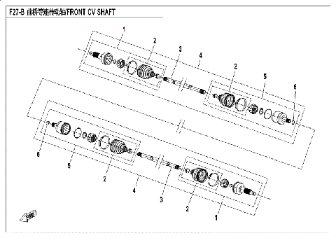 FRONT CV SHAFT (NEW)