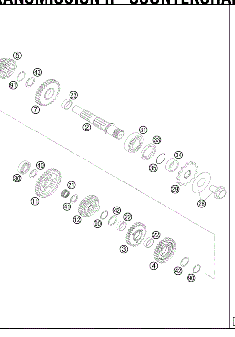 TRANSMISSION II - COUNTERSHAFT 