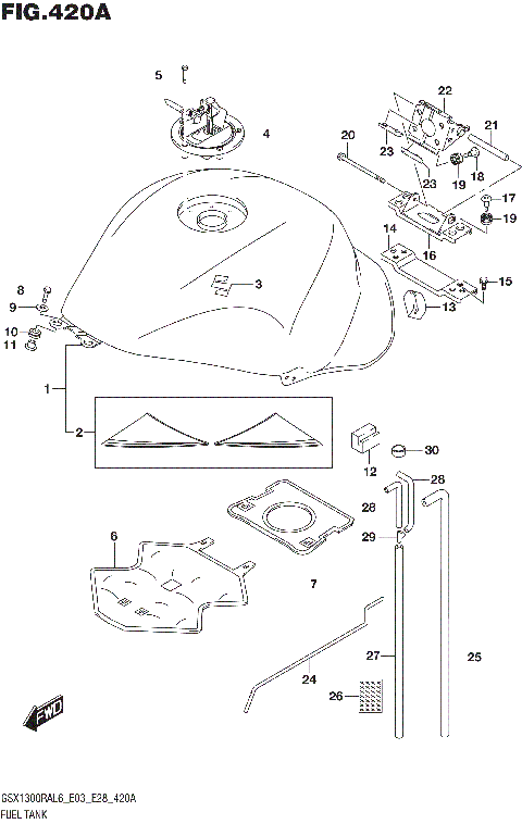 FUEL TANK (GSX1300RAL6 E03)