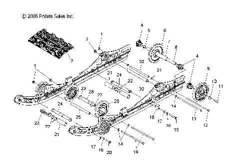 SUSPENSION, REAR (LX) - S08PD6HS (49SNOWSUSPRRFSTIQ)