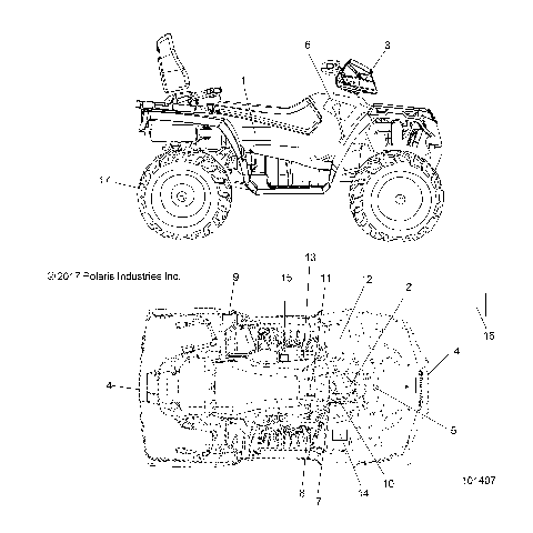BODY, DECALS - A18SDS57C5/E5 (101407)