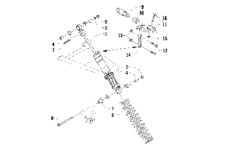 SHOCK ABSORBER AND SWAY BAR ASSEMBLY [91549]