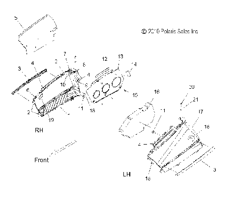 BODY, SIDE PANELS - S10PK6HSA/HSL/HEA/PM6HSA/HSL (49SNOWPANEL10RMK)