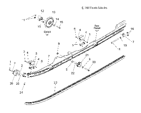 SUSPENSION, RAIL MOUNTING - S07PS6FS/FSA (49SNOWSUSPRAILFSTSWTCH)