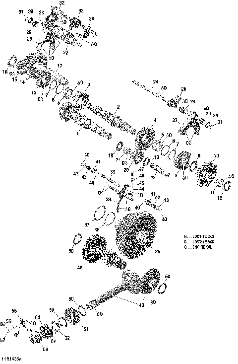 05- Gear Box Components - With Lockable Rear Differential