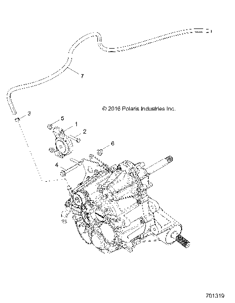DRIVE TRAIN, MAIN GEARCASE MOUNTIN - Z17VHA57FJ (701319)