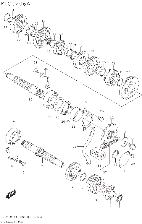 TRANSMISSION (DR-Z125)