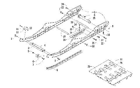 SLIDE RAIL AND TRACK ASSEMBLY [97949]