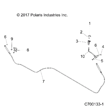 DRIVE TRAIN, GEAR SELECTOR - R18RVAD1N1 (C700133-1)