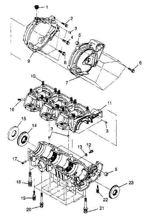 CRANKCASE SLT 780 B974588 (4941174117B013)