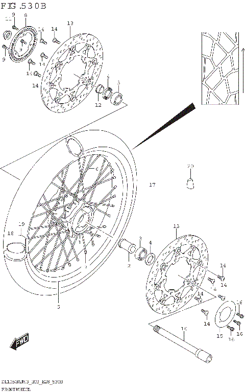 FRONT WHEEL (DL1050RJ)