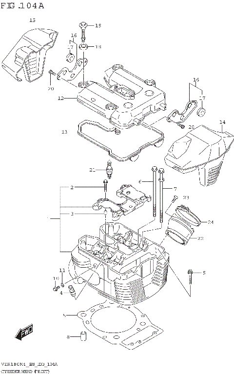 CYLINDER HEAD (FRONT) (VZR1800)