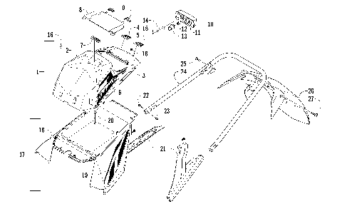 REAR BUMPER, STORAGE BOX, AND TAILLIGHT ASSEMBLY [88183]