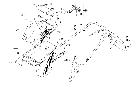 REAR BUMPER, STORAGE BOX, AND TAILLIGHT ASSEMBLY [88096]