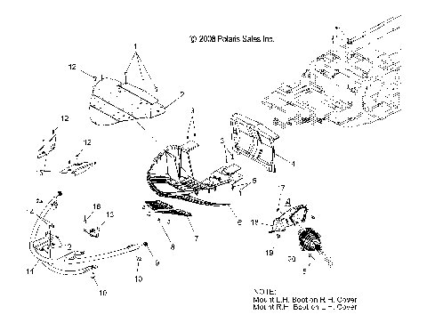 BODY, FRONT BUMPER, NOSEPAN and TIE ROD BOOT - S09PU7ES/EE (49SNOWBUMPER09WIDE)