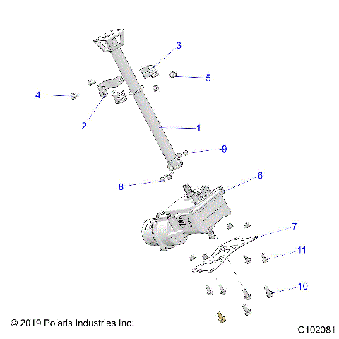 STEERING, STEERING POST ASM. - A25SLE95PN (C102081)