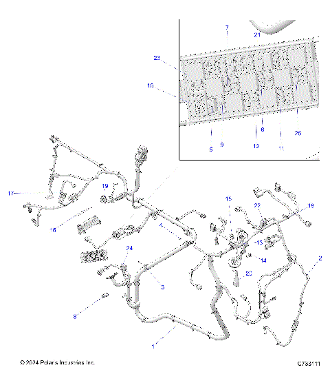 ELECTRICAL, WIRE HARNESSES - R25MAE57B5/B6 (C733411)