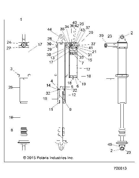 SUSPENSION, REAR SHOCK - Z16VFM99AM (700813)