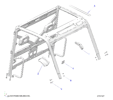 CHASSIS, EDGE COVER AND MIRROR BRACKETS - R24E3CC2FD/TC2CD/ED/FD (C731207)