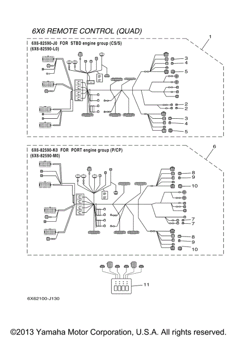 DEC REMOTE CONTROL HARNESS (QUAD)