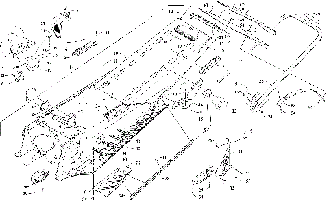 TUNNEL, REAR BUMPER, AND SNOWFLAP ASSEMBLY [110126]