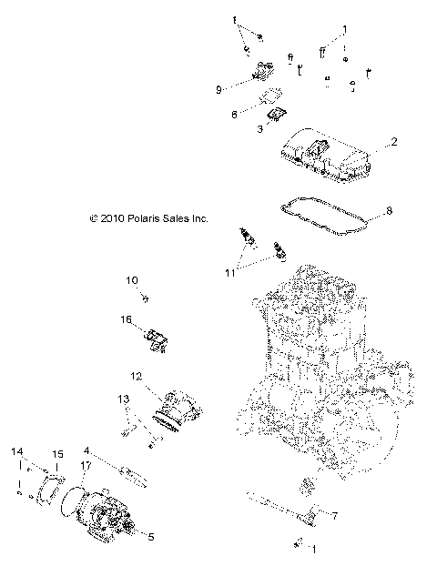 ENGINE, THROTTLE BODY and VALVE COVER - R12XE76AD/7EAB/EAO (49RGRTHROTTLEBODY11RZRS)