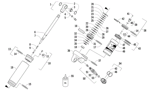 REAR SUSPENSION REAR ARM SHOCK ABSORBER