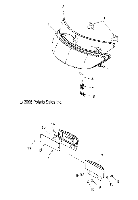 ELECTRICAL, HEADLIGHT and TAILLIGHT - S10NJ5BSA/BSL (49SNOWHEADLGHT10TRAIL)