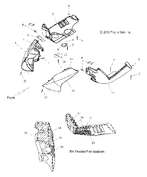 BODY, FENDER ASM., LH/RH - S14PU6NSL/NEL (49SNOWFENDERS11WIDE)