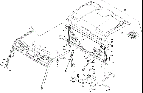 ROPS AND SEAT BELT ASSEMBLY [303167]