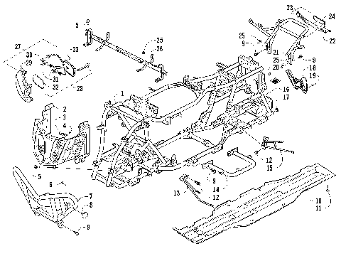 BUMPER, FRAME, AND HEADLIGHT ASSEMBLIES [100747]