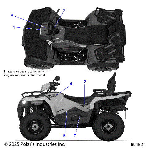 BODY, DECALS, GRAPHIC - A26SDE57C4/E4 (901827)
