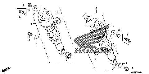 REAR SHOCK ABSORBER