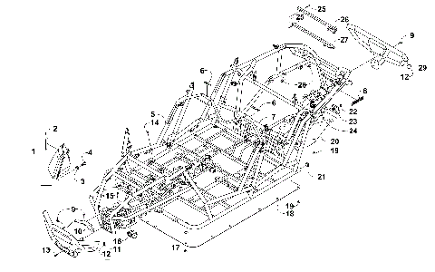 FRAME, HEADLIGHTS, AND RELATED PARTS [100658]