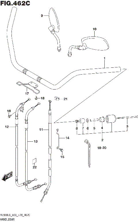 HANDLEBAR (VL800L6 E33)