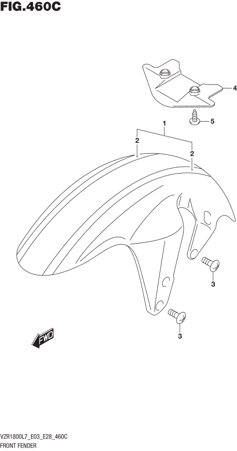 FRONT FENDER (FOR BBD) (VZR1800BZL7 E03)