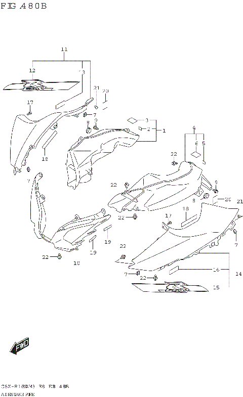 AIR INTAKE PIPE (GSX-R1000RA)