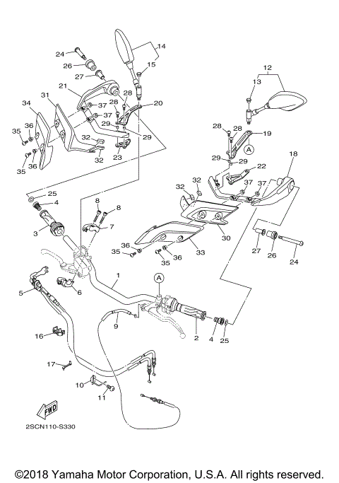 STEERING HANDLE CABLE