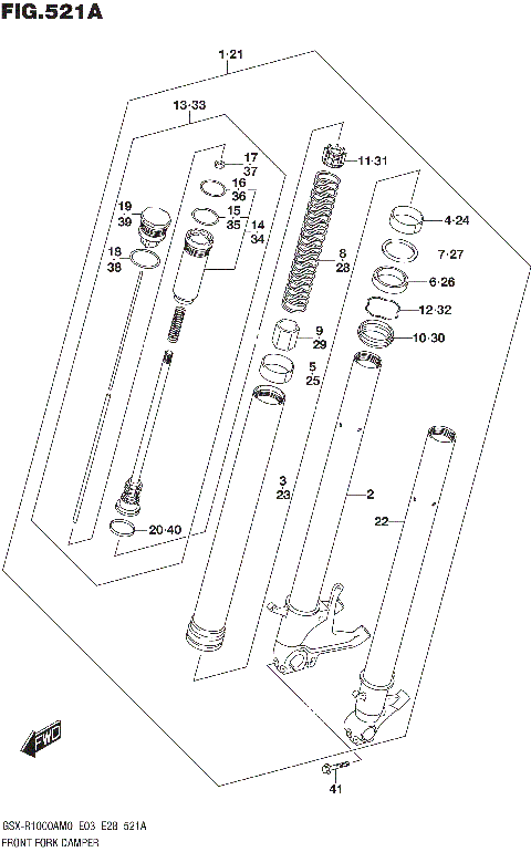 FRONT FORK DAMPER (GSX-R1000A)