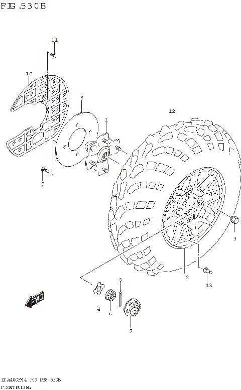 FRONT WHEEL (LT-A400FZ)