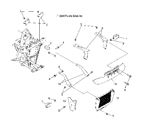 RACK, FRONT and BUMPER MOUNTING - A07CL50AA (4995169516A11)