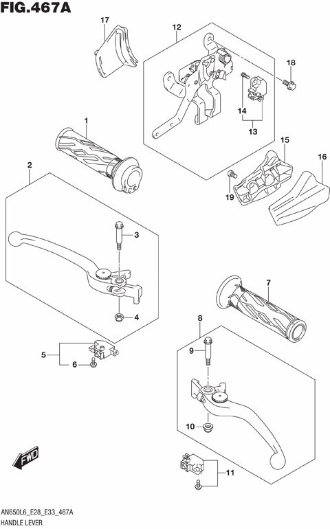 HANDLE LEVER (AN650L6 E33)