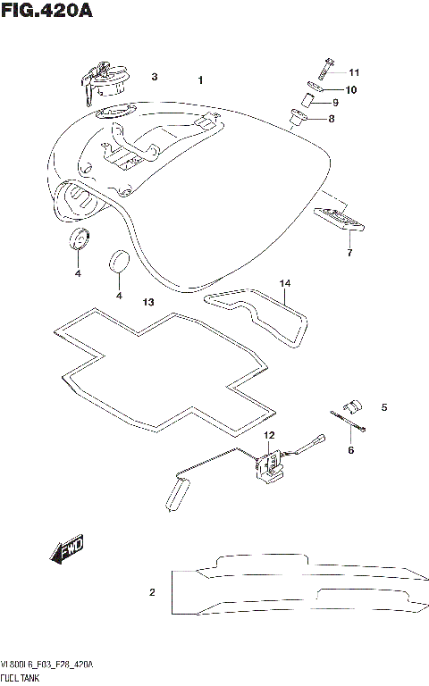 FUEL TANK (VL800L6 E03)