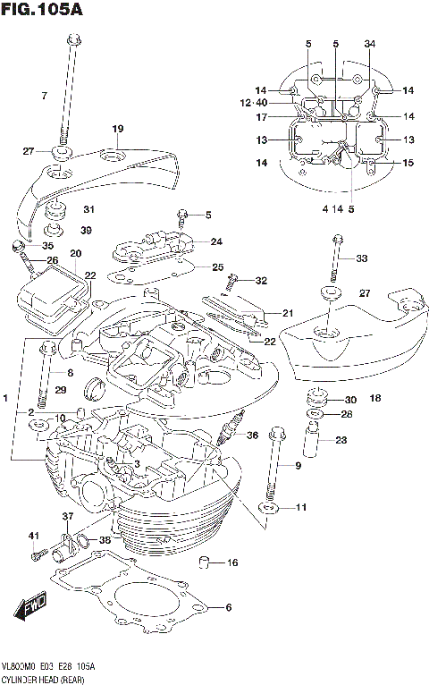 CYLINDER HEAD (REAR) (E33)