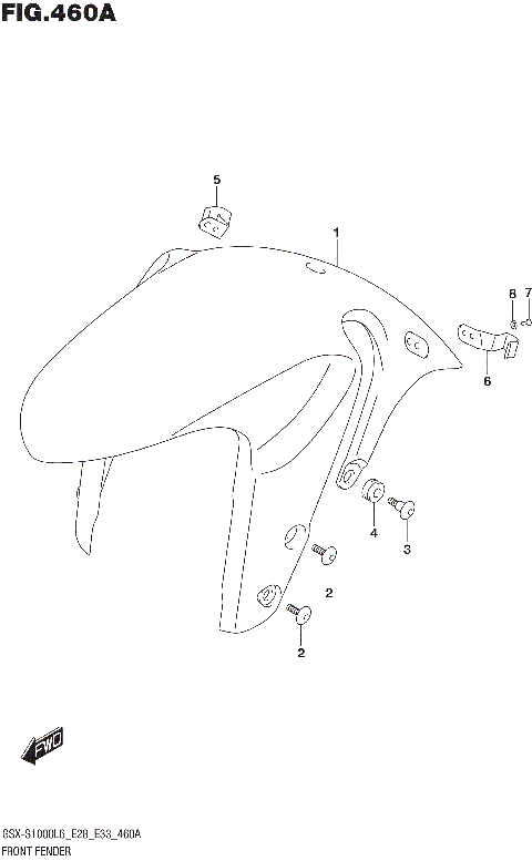 FRONT FENDER (GSX-S1000L6 E33)