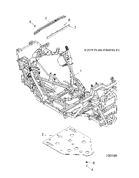 CHASSIS, MAIN FRAME AND SKID PLATE - A16DAA32A1/A7 (100168)
