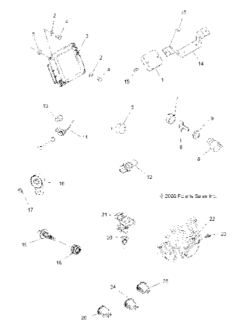 ELECTRICAL, SWITCHES and SENSORS and ECM - A08MN50AF/AN/AQ/AR/AS/AT/AW/AX (49ATVELECT08EFI)